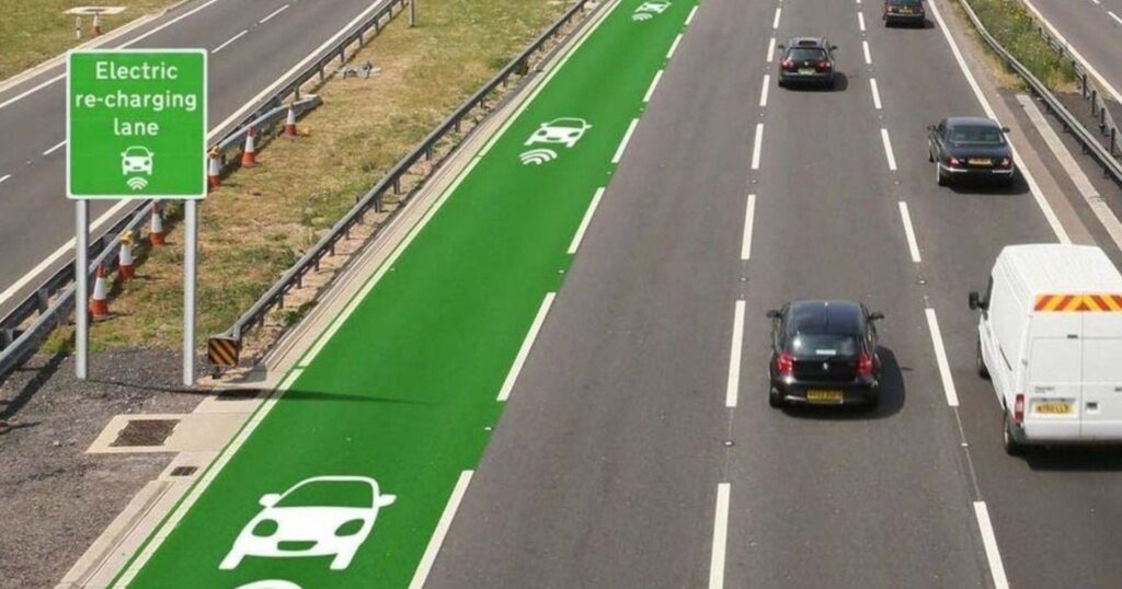 Electric vehicles on the road