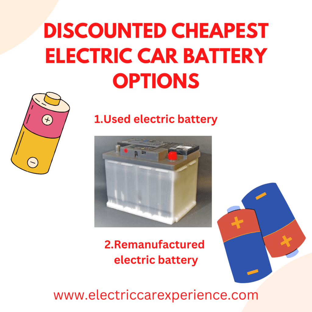 Discounted cheapest electric car battery options